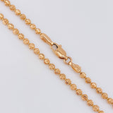 Cadena Militar Media Luna 20.45g / 26 in / 3mm Oro Rosa 18K