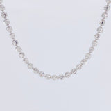 Half Moon Military Chain 15.15g / 20 in / 3mm 18K White Gold