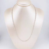 Half Moon Military Chain 15.15g / 20 in / 3mm 18K White Gold