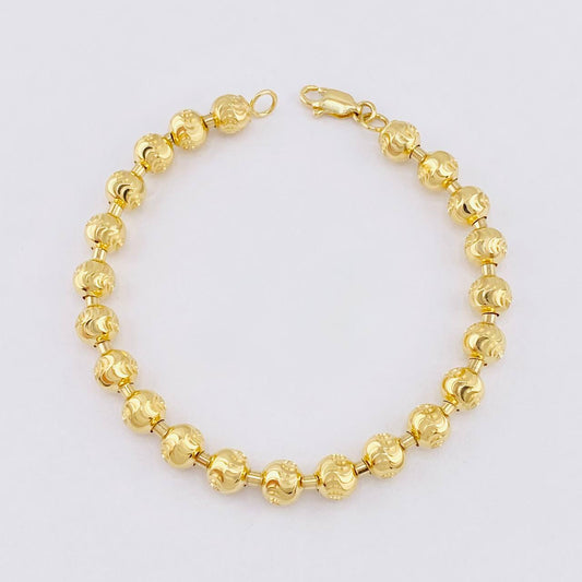 Pulso Militar Media Luna 18.15g / 8 1/2 in / 7mm Oro Amarillo 18K