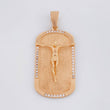 Dije Cristo Placa 10g / 2 in Oro Rosa 18K