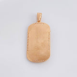 Dije Cristo Placa 10g / 2 in Oro Rosa 18K