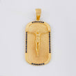Dije Cristo Placa 9.75g / 2 in Oro Amarillo 18K