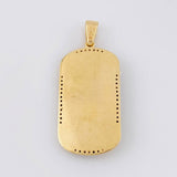 Dije Cristo Placa 9.75g / 2 in Oro Amarillo 18K