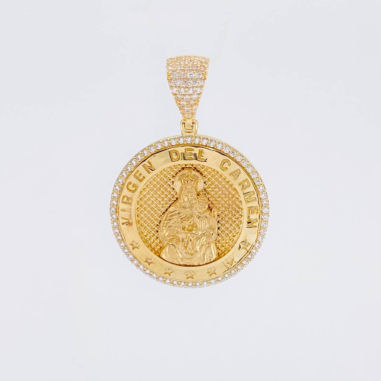 Pendant Medal Virgin Guadalupe 13.3g / 1 3/4 in 18K Yellow Gold