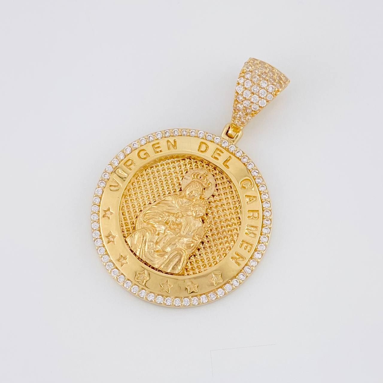 Pendant Medal Virgin Guadalupe 13.3g / 1 3/4 in 18K Yellow Gold