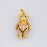 Dije Oso Articulado 10.45g / 1 1/2 in Oro Amarillo 18K