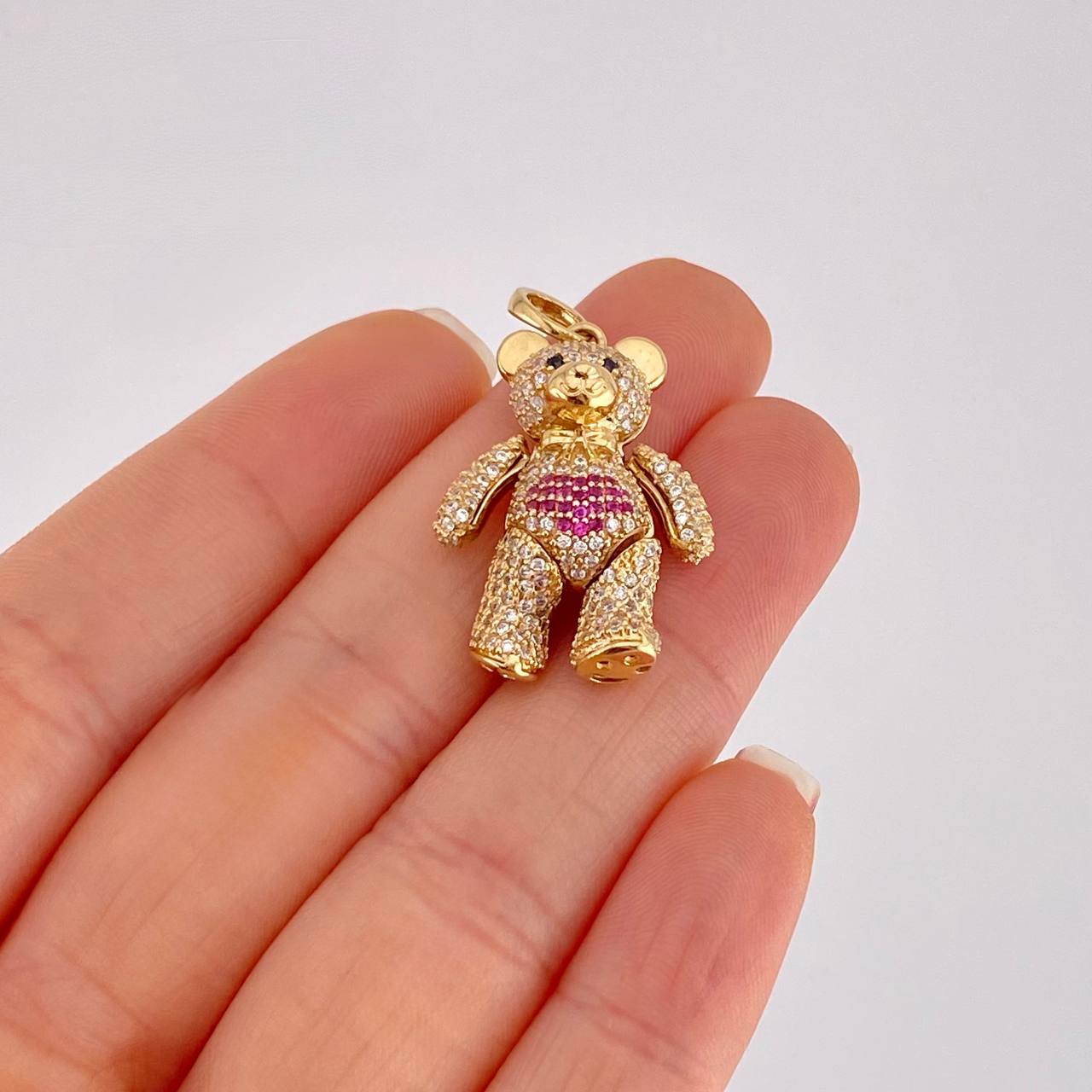 Dije Oso Articulado 8.45g / 1 1/4 in Oro Amarillo 18K