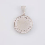 Dije Medalla Virgen Guadalupe 4.55g / 1 1/4 in Oro Blanco 18K
