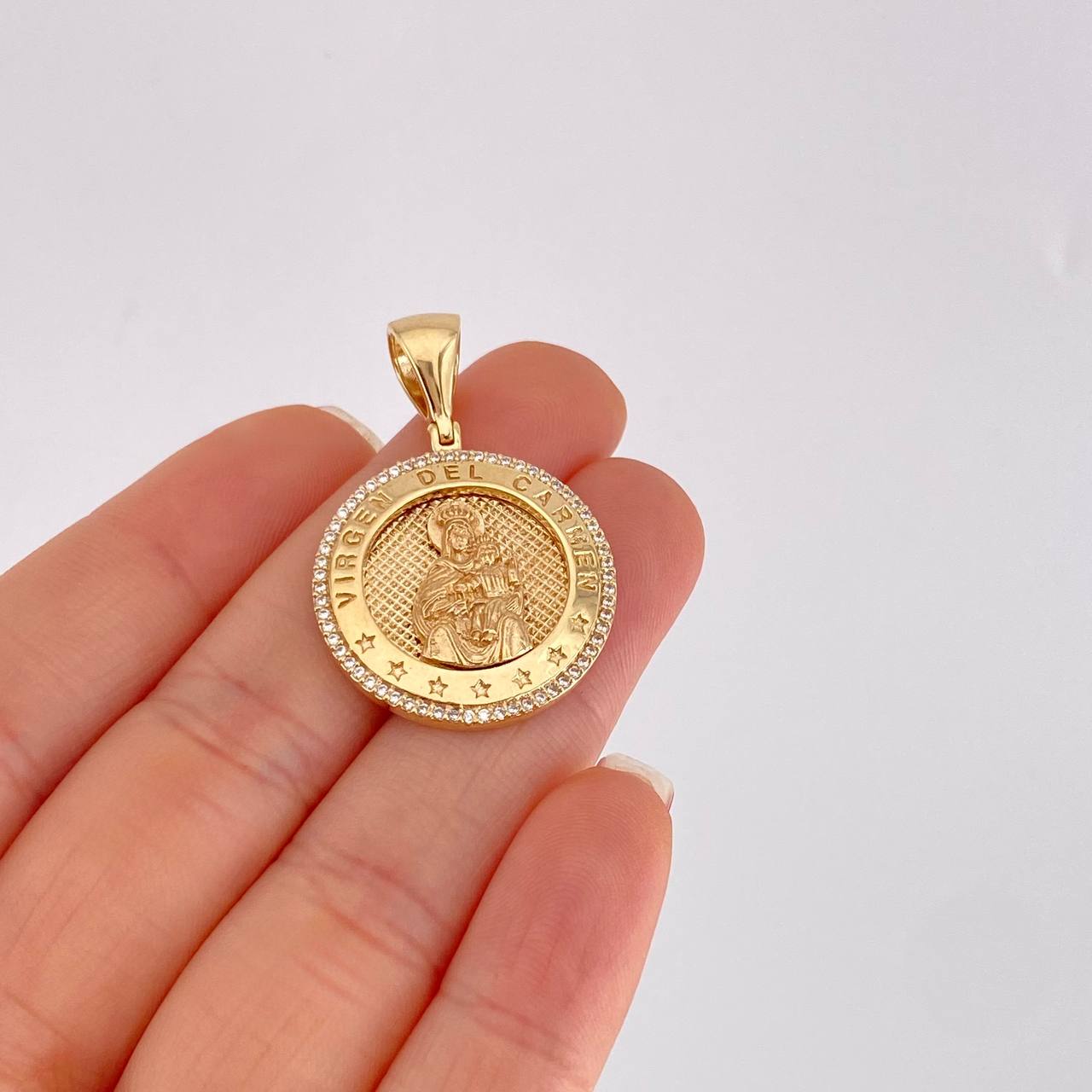 Dije Medalla Virgen Guadalupe 7.65g / 1 1/2 in Oro Amarillo 18K