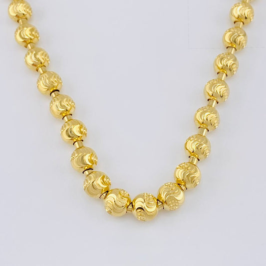 Half Moon Military Chain 53.9g / 26 in / 7mm Yellow Gold 18K