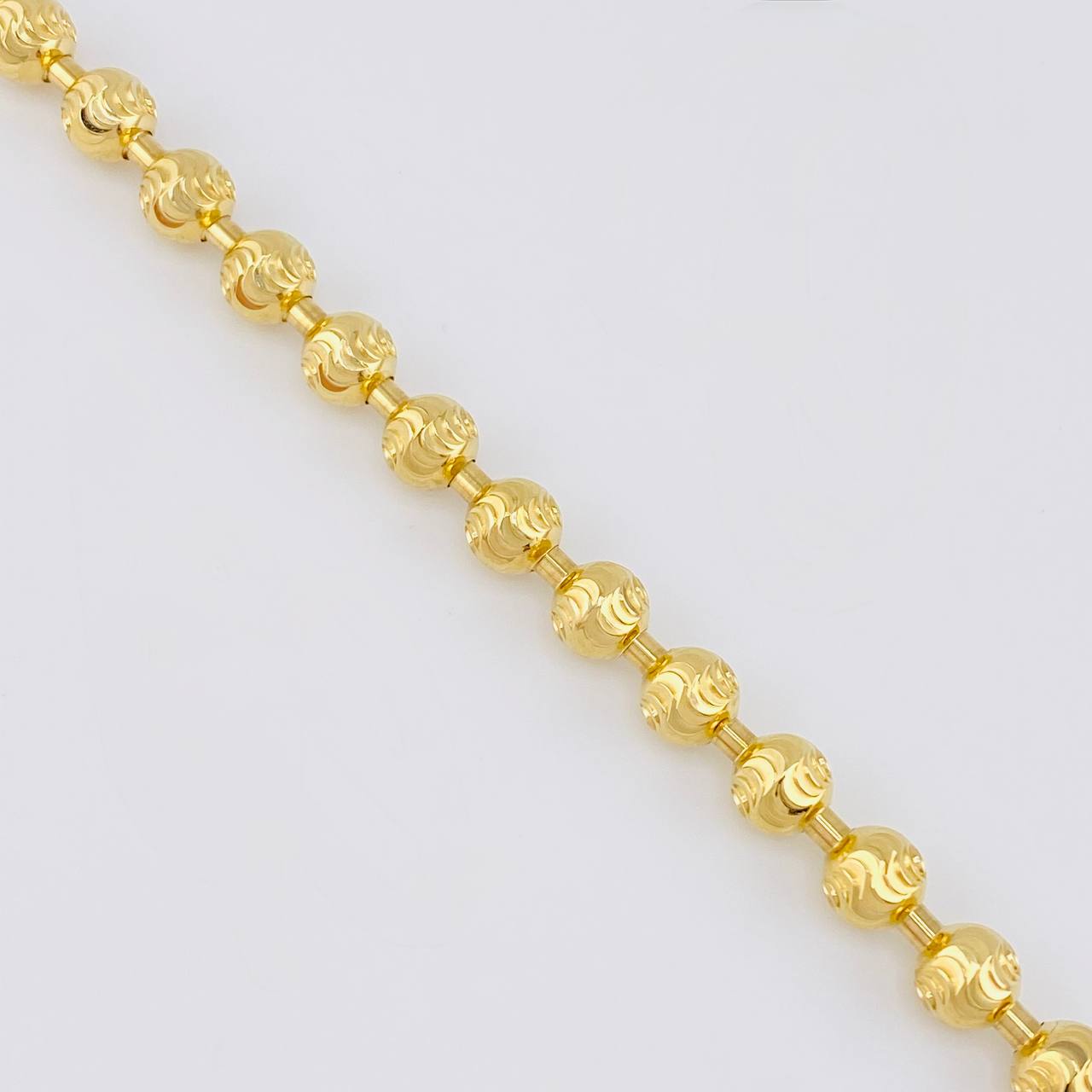 Cadena Militar Media Luna 53.9g / 26 in / 7mm Oro Amarillo 18K