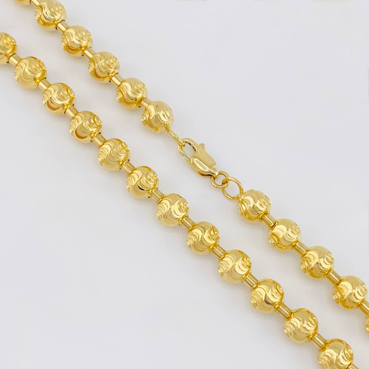 Cadena Militar Media Luna 53.9g / 26 in / 7mm Oro Amarillo 18K