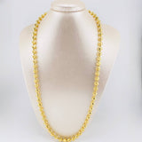 Cadena Militar Media Luna 53.9g / 26 in / 7mm Oro Amarillo 18K