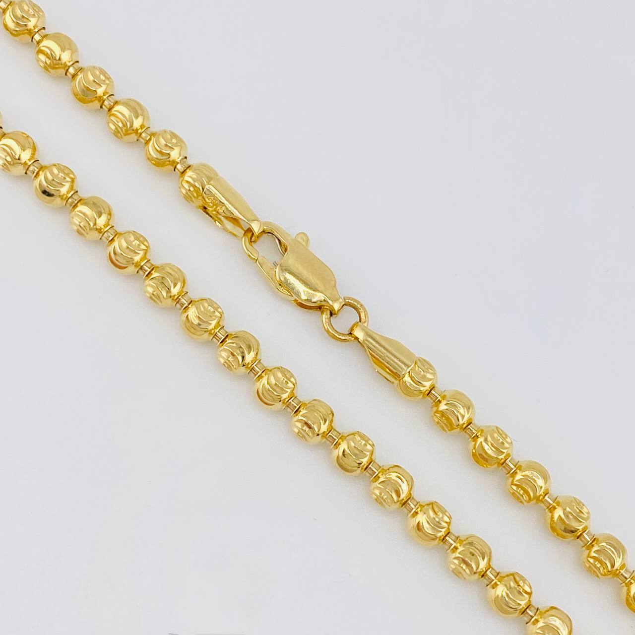 Cadena Militar Media Luna 20.75g / 20 in / 3.9mm Oro Amarillo 18K