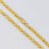 Cadena Militar Media Luna 20.75g / 20 in / 3.9mm Oro Amarillo 18K