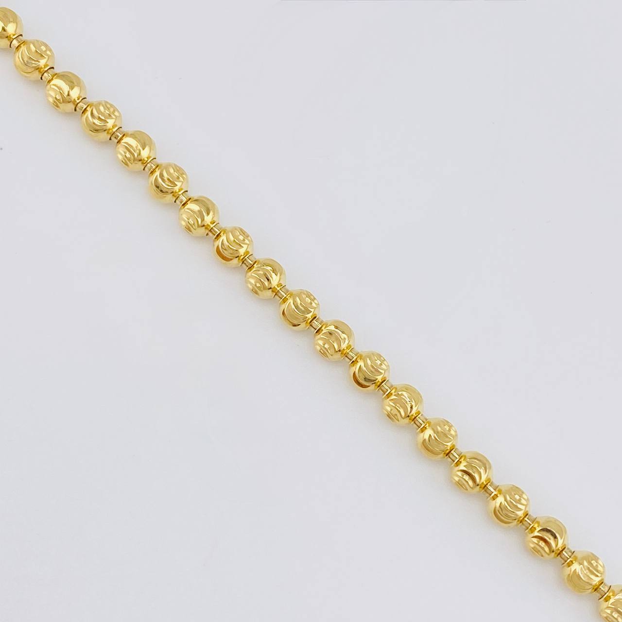 Cadena Militar Media Luna 20.75g / 20 in / 3.9mm Oro Amarillo 18K