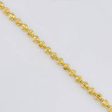 Cadena Militar Media Luna 20.75g / 20 in / 3.9mm Oro Amarillo 18K