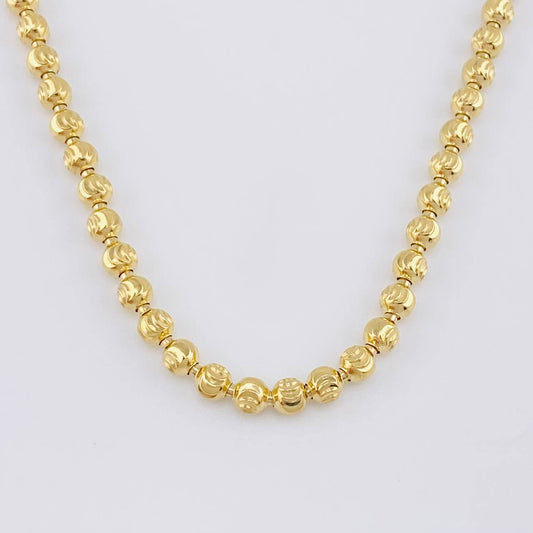 Cadena Militar Media Luna 20.5g / 20 in / 3.9mm Oro Amarillo 18K