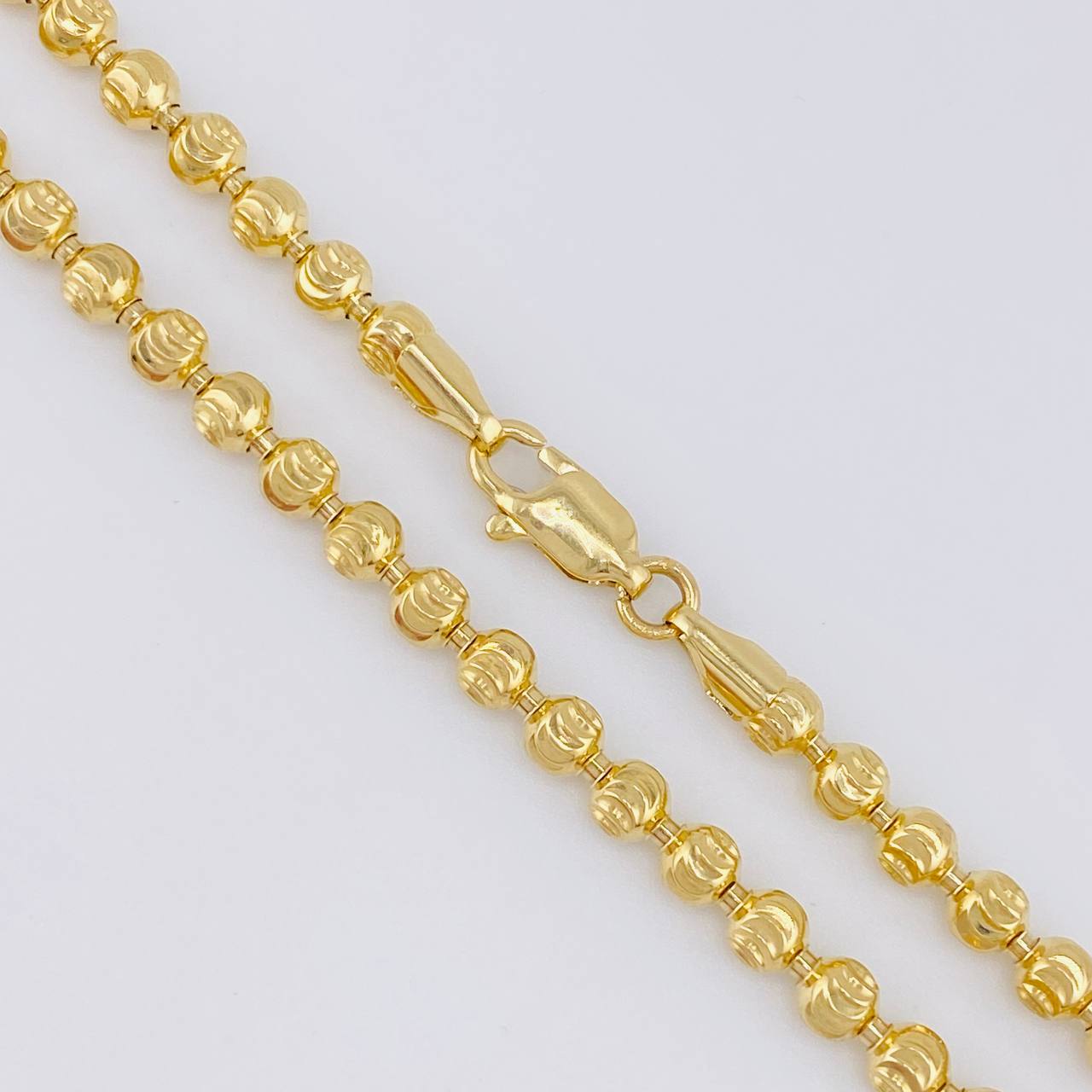 Cadena Militar Media Luna 20.5g / 20 in / 3.9mm Oro Amarillo 18K