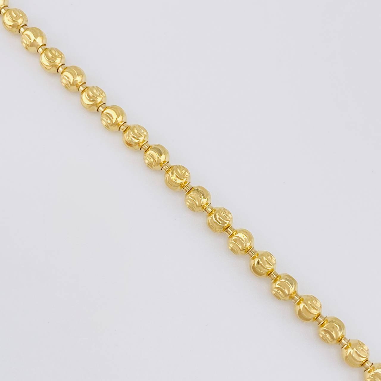 Cadena Militar Media Luna 20.5g / 20 in / 3.9mm Oro Amarillo 18K