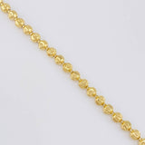 Cadena Militar Media Luna 20.5g / 20 in / 3.9mm Oro Amarillo 18K