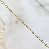 Classic Link Chain Clover VCyA 4.5gr / 50cm / 1.5mm Black Onyx Dotted Yellow Gold 18K