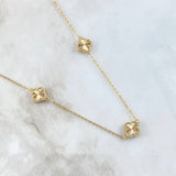 Chain Classic Link Clover 7.2gr / 21.7in / Nac.Esp. 18K Gold