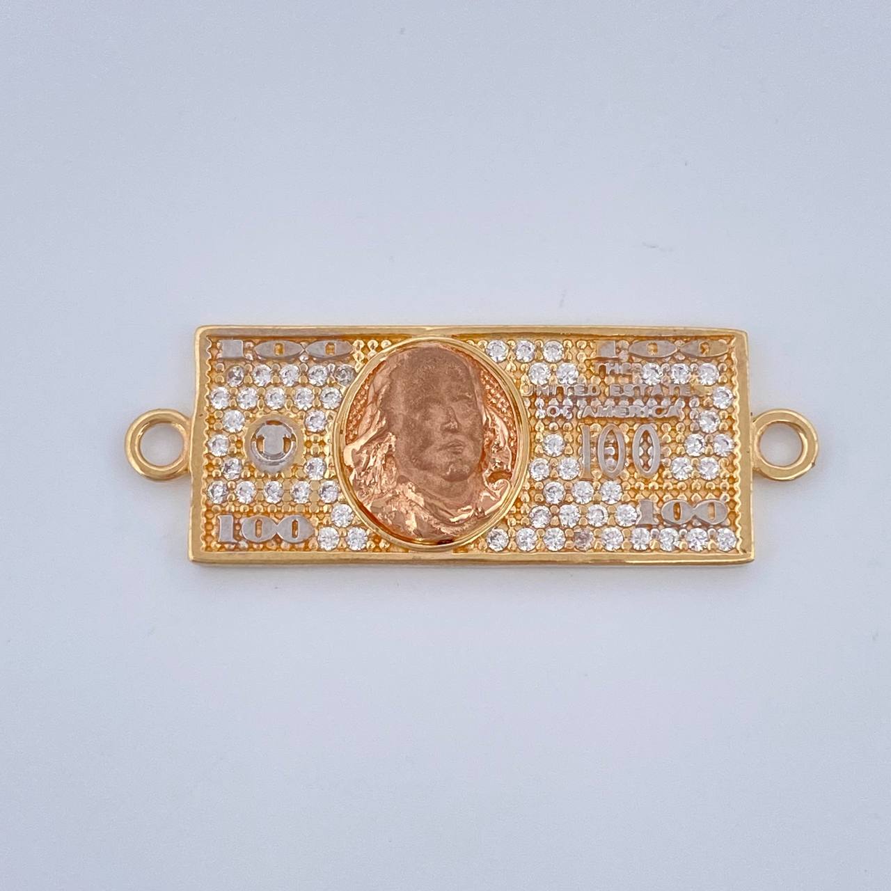Herraje One Dólar 2.9gr / 1 1/4 in / Tres Oros 18K &
