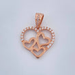 Dije Corazones 3.15gr / 1 in / Oro Rosa 18K &