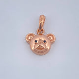 Dije Oso 1.65gr / 3/4 in / Oro Rosa 18K &