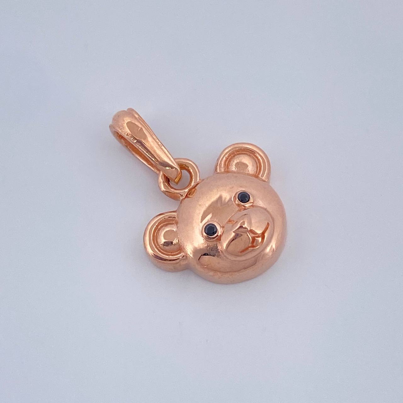 Dije Oso 1.65gr / 3/4 in / Oro Rosa 18K &