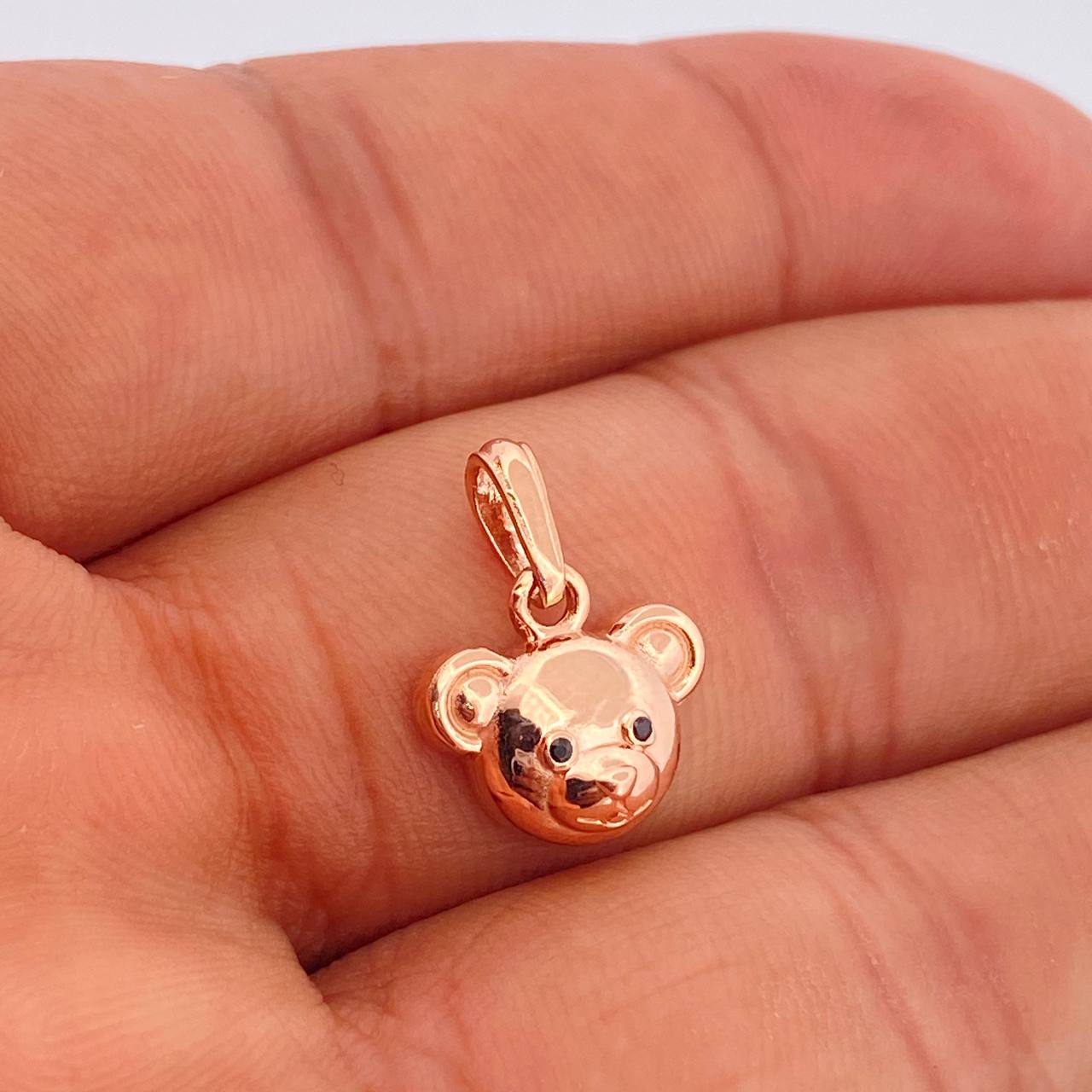 Dije Oso 1.65gr / 3/4 in / Oro Rosa 18K &