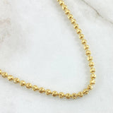 Cadena Militar Media Luna 17.1gr / 50cm / Nac.Esp. Oro 18K *