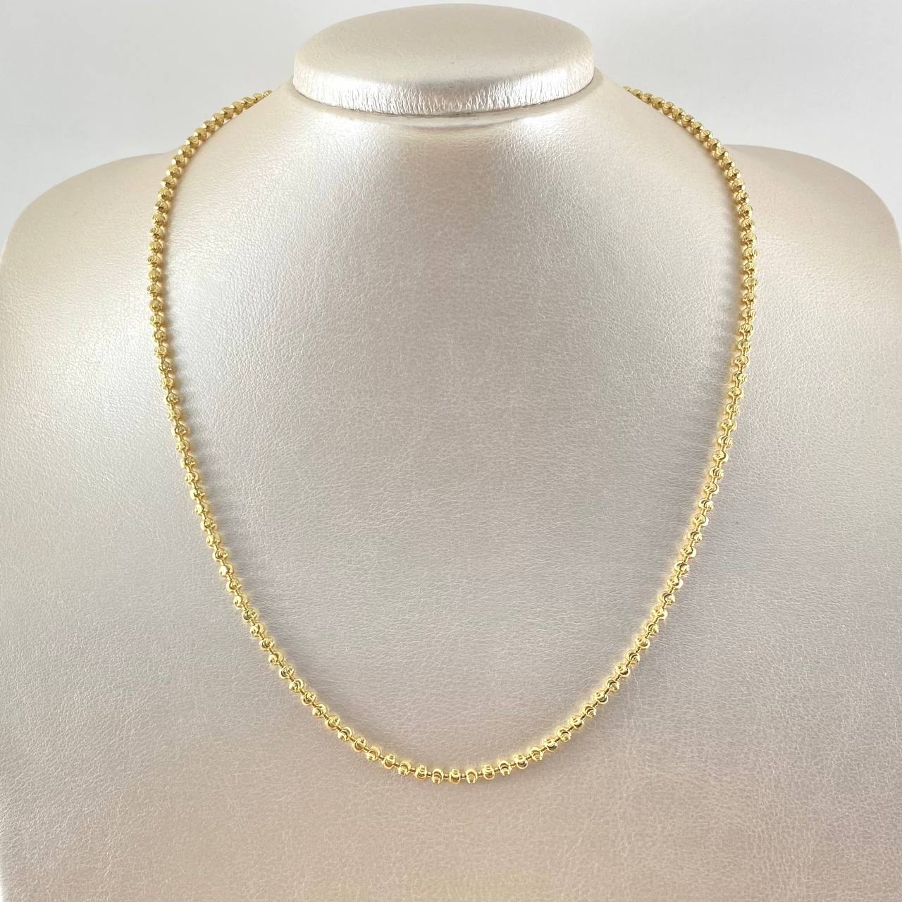 Cadena Militar Media Luna 17.1gr / 50cm / Nac.Esp. Oro 18K *