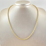 Cadena Militar Media Luna 17.1gr / 50cm / Nac.Esp. Oro 18K *