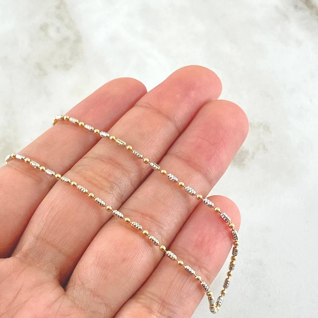 Cadena Ice 4.9gr / 50cm / +3 Oro 18K *