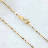 Cadena Veneciana Espiral 1.75gr / 45cm / +3 Oro 18K *