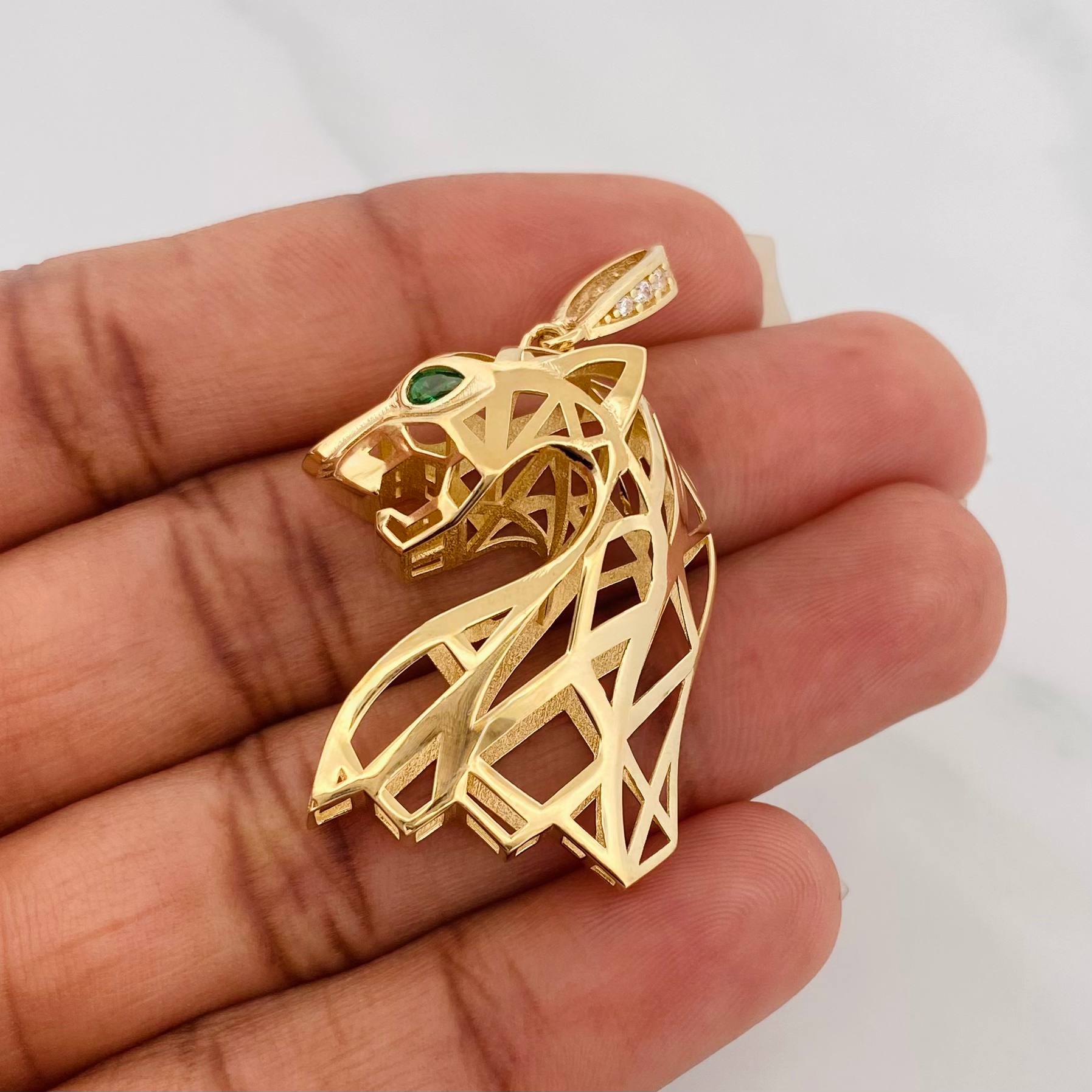 Pendant Panther Filigree 5 g / 1 1/2 in Yellow Gold 18K