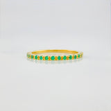 Anillo Churumbela Esmeraldas 15 Pts 1.5 g / T6 Oro Amarillo 18K