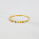 Churumbela Ring with Diamonds 1.05 g / T7 18K Yellow Gold