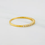 Churumbela Ring with Diamonds 1.05 g / T7 18K Yellow Gold