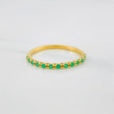 Churumbela Ring Emeralds 1.25 g / T6 1/4 Yellow Gold 18K