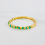 Churumbela Ring Emeralds 1.25 g / T6 1/4 Yellow Gold 18K