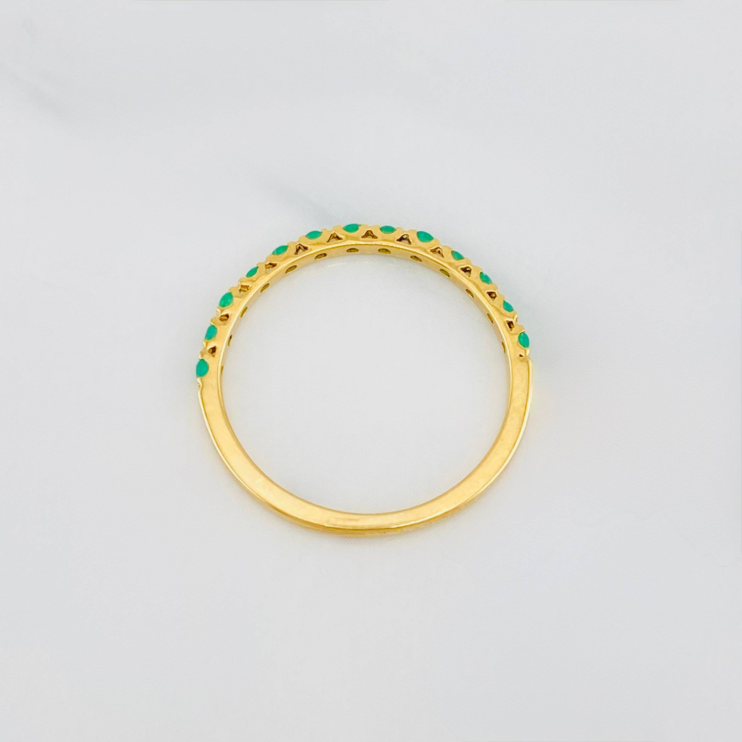 Churumbela Ring Emeralds 1.25 g / T6 1/4 Yellow Gold 18K