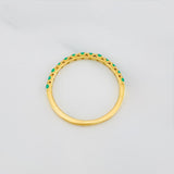 Churumbela Ring Emeralds 1.25 g / T6 1/4 Yellow Gold 18K