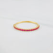 Anillo Churumbela Rubies 1.05 g / T7 Oro Amarillo 18K