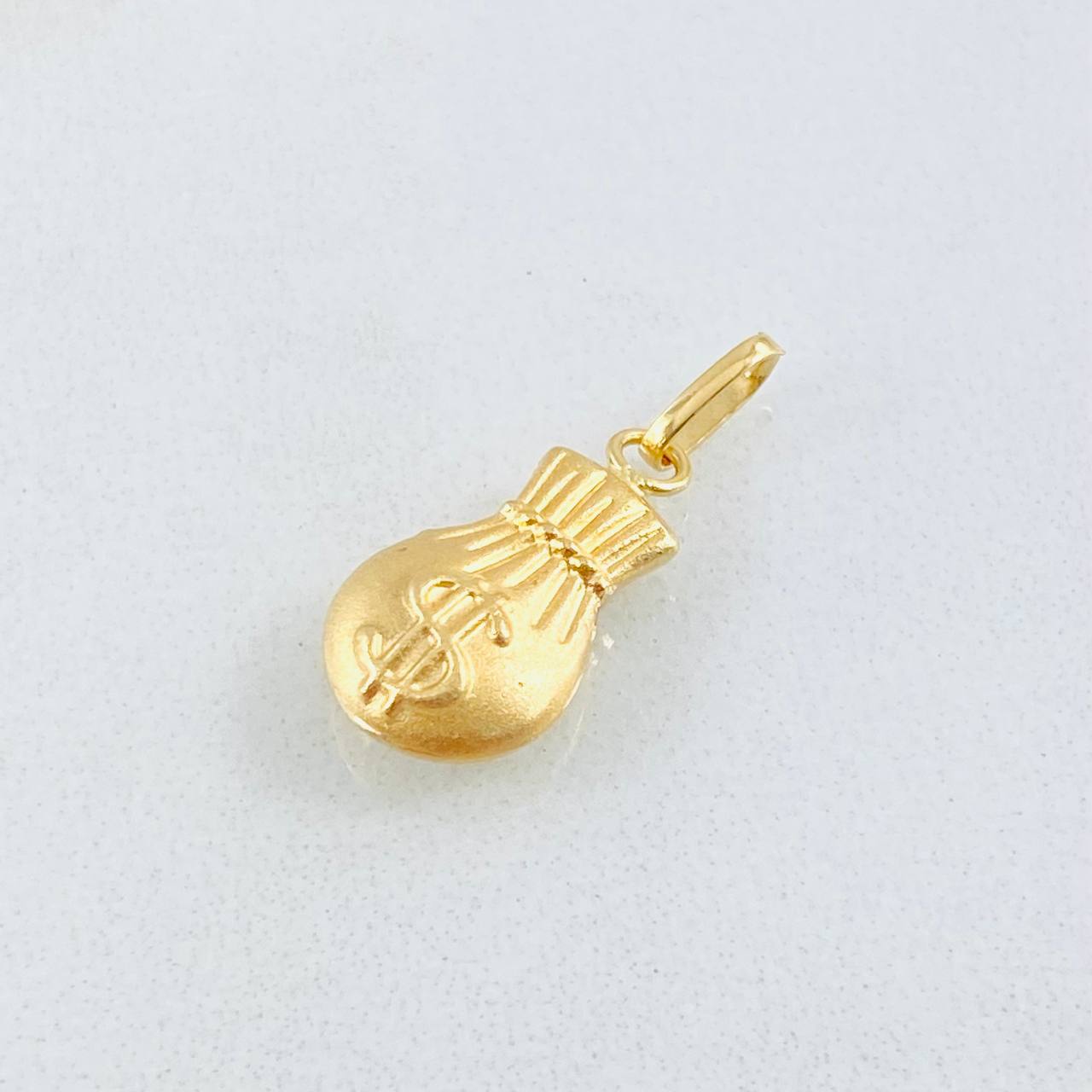 Dije Bolsa Dinero 0.4gr / 3/4 in / Oro Amarillo 18K *
