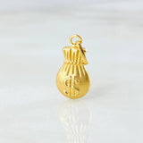 Dije Bolsa Dinero 0.45gr / 3/4 in / Oro Amarillo 18K *