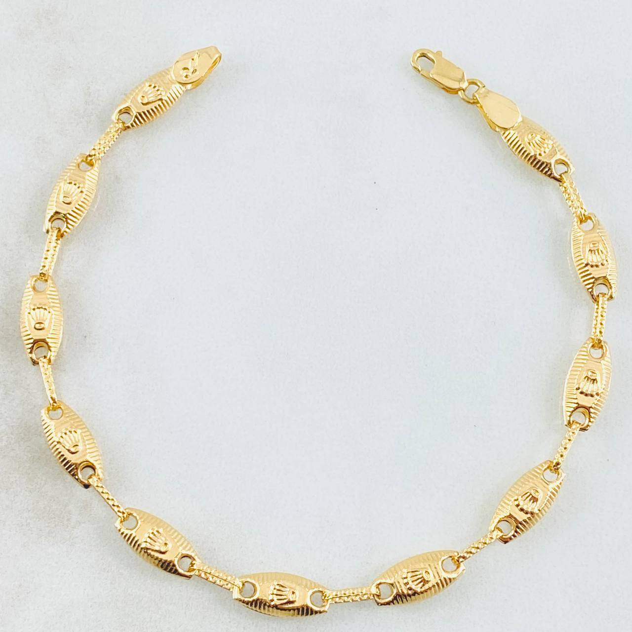 Pulso Rustico Corona Rx  4.2gr / 8 1/2 in / 4.8mm Oro Amarillo 18K